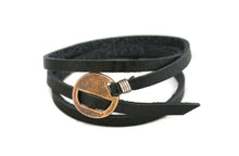 Load image into Gallery viewer, Wrapped Leather Essential Oil Bracelet- Adjustable
