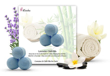 Load image into Gallery viewer, Lavender Chill Pills (Mini Bath Bombs) - 1 x Bag of 10