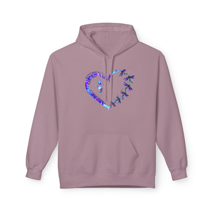 Mental Health Awareness Fleece Hoodie - Unisex Softstyle