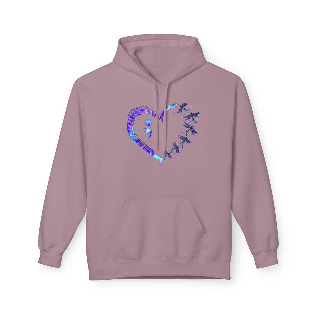 Mental Health Awareness Fleece Hoodie - Unisex Softstyle