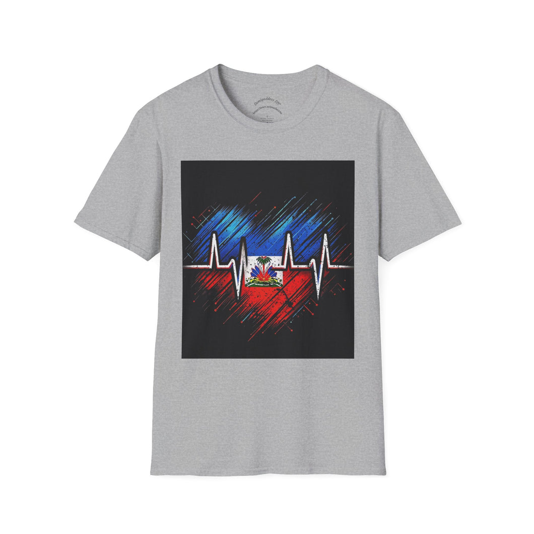 Haiti T-Shirt, Heart Design, Unisex