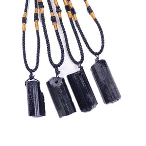 Natural Crystal Jewelry  Black Tourmaline Pendant