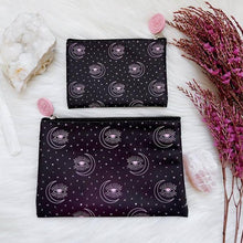 Load image into Gallery viewer, Color Changing Beauty Pouch, Moon, Stars, Alchemy Gift
