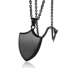 Load image into Gallery viewer, Titanium Steel Triangle Shield Men&#39;s Necklace
