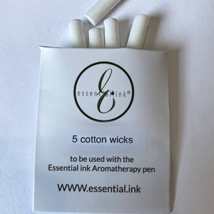 Aromatherapy Essential Ink Cotton Wick Refills Pkg of 5