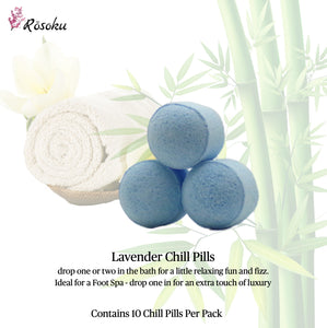 Lavender Chill Pills (Mini Bath Bombs) - 1 x Bag of 10