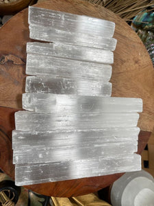 Selenite Wands 4 inch Raw Selenite - Selenite Crystal Wands