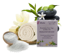 Load image into Gallery viewer, Rosemary, Clary Sage and Olive Oil Bath Sachet (Clarity)
