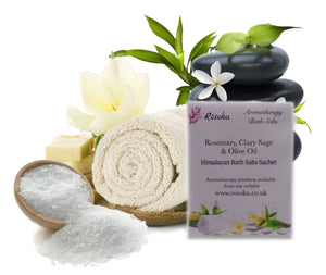 Rosemary, Clary Sage and Olive Oil Bath Sachet (Clarity)