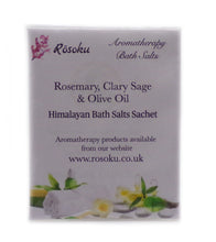 Load image into Gallery viewer, Rosemary, Clary Sage and Olive Oil Bath Sachet (Clarity)
