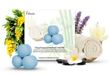 Load image into Gallery viewer, Ylang Ylang and Patchouli Chill Pills (Mini Bath Bombs) - 1 x Bag of 10
