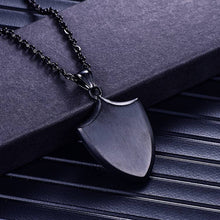 Load image into Gallery viewer, Titanium Steel Triangle Shield Men&#39;s Necklace
