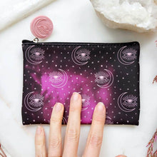 Load image into Gallery viewer, Color Changing Beauty Pouch, Moon, Stars, Alchemy Gift
